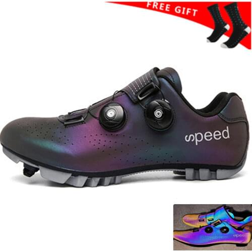 2021 Flat Shoes road Sports Winter Route Cycling Footwear Cleat Men Road Bike Speed Sneakers Racing Women Bicycle Mountain Spd