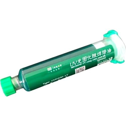 UV Curing Solder Mask Ink UV Curable Solder Mask Soldering BGA Repair Green Paint Solder Resist Ink