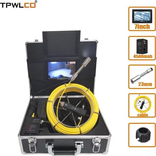 20/30/40/50m Cable Drain Sewer Industrial Endoscope Video Plumbing Inspection Camera System with 7 Inch LCD Monitor