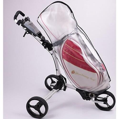Golf Bag Rain Cover Selected Zippers PVC Transparent Wear-resistant Antistatic Dust Cover Golf Durable Accessories