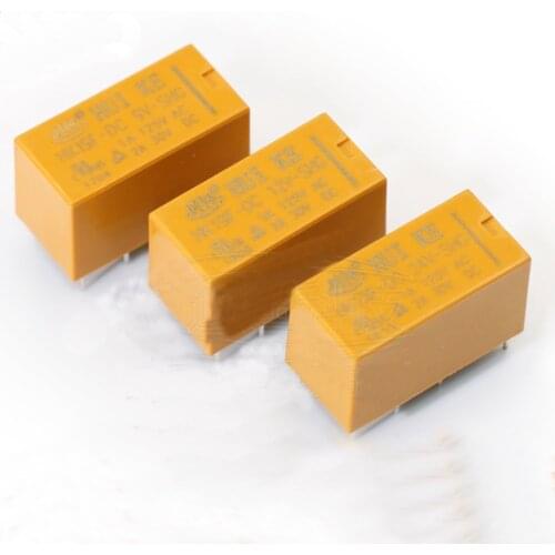 1PCS HK19F-DC 3 5 9 12 24 V-SHG 8PIN 2A 2 Open 2 Closed Relay Signal relay Communication relay Electromagnetic relay
