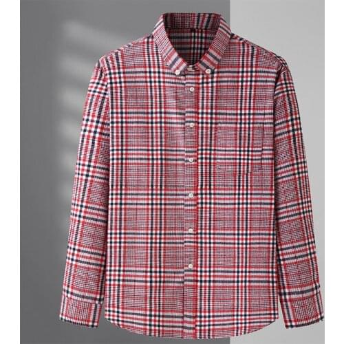 Fashion Brand Designer Shirt Mens Dress Shirts Cotton 8XL Slim Fit Street Wear Long Sleeve Top Grade Plaid Casual Clothes