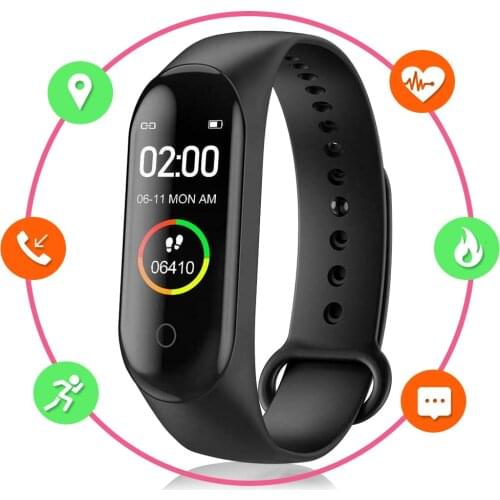 Smart watch men and women bracelet activity smartband m4 with heart rate control Sport Pulse and sleep, calls