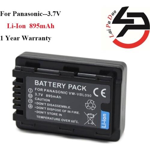 Brand New 895mah Replacement Camera Battery For Panasonic VW-VBL090 SDR-S50A SDR-S50N SDR-S50K VBK090
