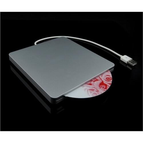 Super Slim External USB 2.0 Superdrive Case Enclosure for Macbook Pro Air iMAC Slot in 9.5mm 12.7mm SATA Optical Drive 100pcs