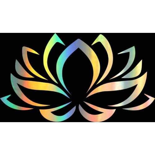 Tancredy Beautiful Lotus Flower Car Styling Sticker KK Vinyl Car Bumper Body Window Stickers and Decal Car Accessories,22CM*13CM