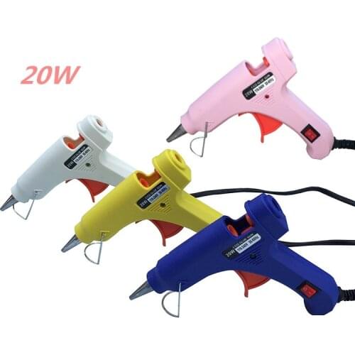 Hot melt glue gun glue stick manual diy tool with switch glue gun 20w mini electric small glue gun stick household tool