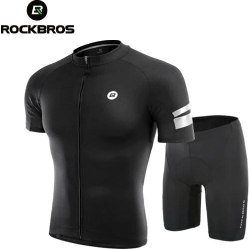ROCKBROS Men Bike Suit Cycling Jersey Shorts MTB Bike Suit Summer Quick-drying Bicycle Clothing Short Sleeve Pant Set