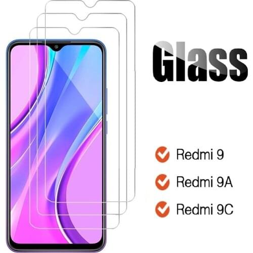 For Xiaomi Redmi 9 9A 9C Tempered Glass Protective For Redmi 9 Prime Screen Protector Phone cover Glass Film Case
