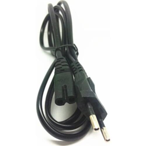 100pcs EU European Euro Power Adapter Supply Cable Lead Cord C7 Figure 8 1.4m For Laptop Battery Chargers Portable Radio PSP 4