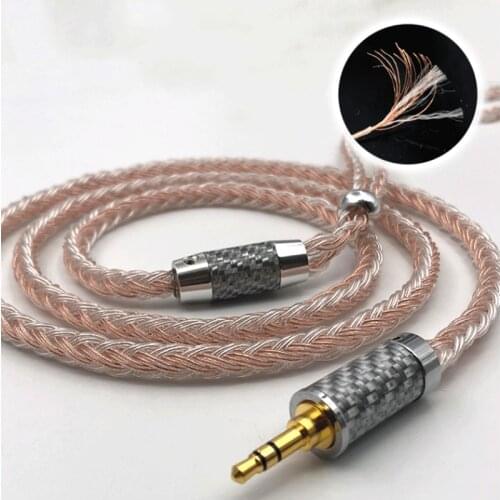 16 core 7n single crystal copper silver plated wire MMCX 0.78mm A2DC IE80 16 share 320core