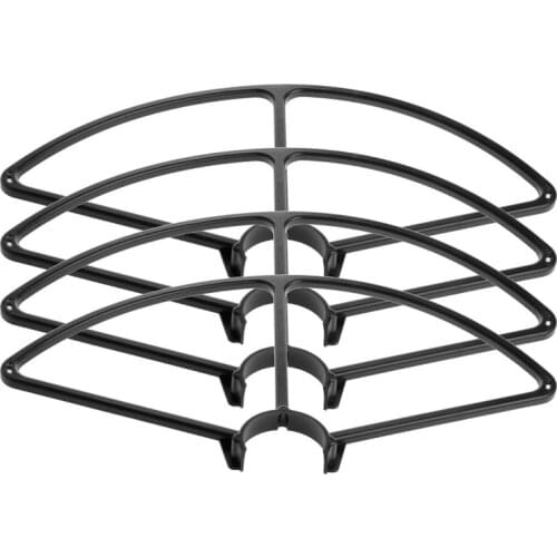4Pc Light Weight Propeller Prop Guard Protector For Yuneec Q500 4K Typhoon Black 634F