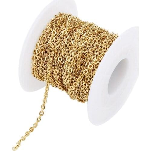 9 M/Rol Stainless Steel DIY Chain for Jewelry Making DIY Bracelet Necklace Punk Handmade Supplies