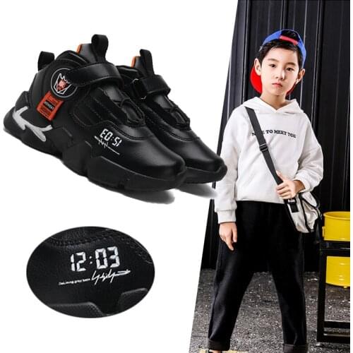 PEAKING Boys Basketball Shoes Big Children Sneaker Baby Kids Leather Footwear Non-slip Sport Tennis Shoes Basket Shoes for Boys