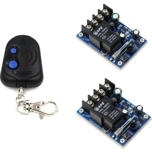 DC 12-48V Wireless Remote Control Switch 40A Relay Module Receiver Remote Control Light Lamp LED SMD Remote Control Power Switch