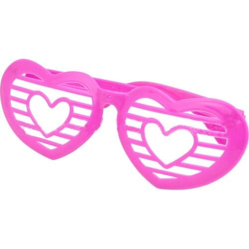 Heart-Shaped Child Glasses Toy Party Bag Fillers Children Kids Candy Color Plastic Eyeglasses Birthday Christmas Halloween