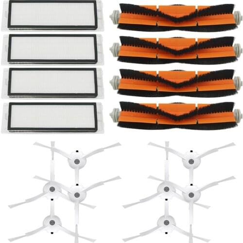 HEPA Filter + Side Brush + Main Brush for Xiaomi MI Robot Vacuum 2 Roborock S50 S51 Vacuum Cleaner Parts Accessories