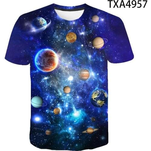 Universe Planet Space Galaxy 3D T-shirt Men Women Children T shirt 3D Print Star Sky Cool Tees Boy Girl Fashion Streetwear Tops