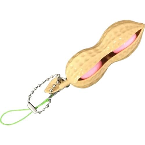 Simple Pop Bubble Squeeze Toys Fidget Toy Sensory Toy Peanuts Shape Keychain Adults Antistress Portable Stress Relief Kids Gift