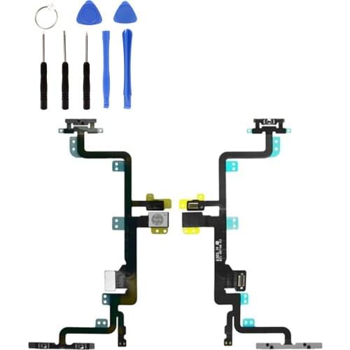 FOR IPhone 7G Plus Volume Audio Mute Power ON OFF Button Key Flex Cable Repair Kit Gift