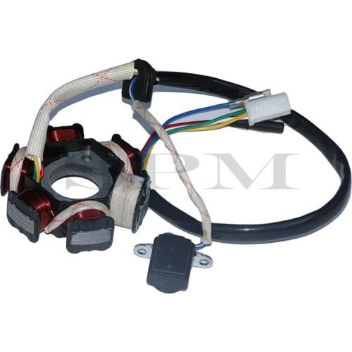 GY6 50 Magneto Coil 6 Poles Coils 50cc Ignition Stator For Moped Scooter Sunl Roketa Vespa ATV Quad Go Kart Buggy Parts