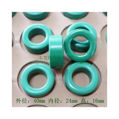Magnetic Ring Ferrite Core 40*24*16 Anti-interference Magnetic Ring Filter Winding Inductance Spray Green Magnetic Ring
