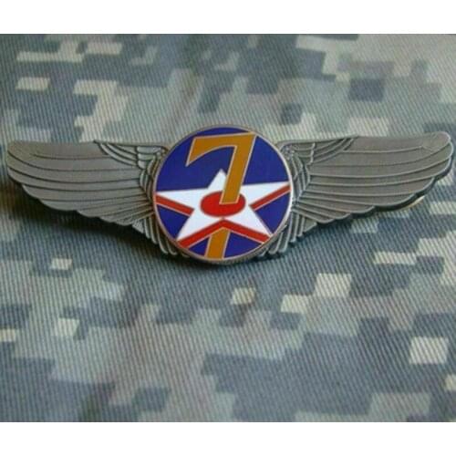 WW2 Style US Air Force Us 7th Air Force Wings Pin Insignia Metal Brooch Badges armyshop2008
