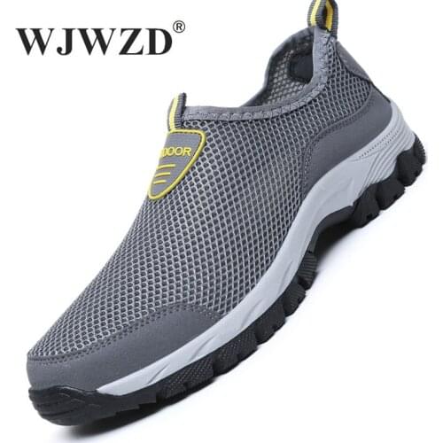 Men Shoes Casual Lightweight Sneakers Men Summer Outdoor Climbing Hiking Shoes Breathable Slip-on Mens Beach Shoes Plus Size 49