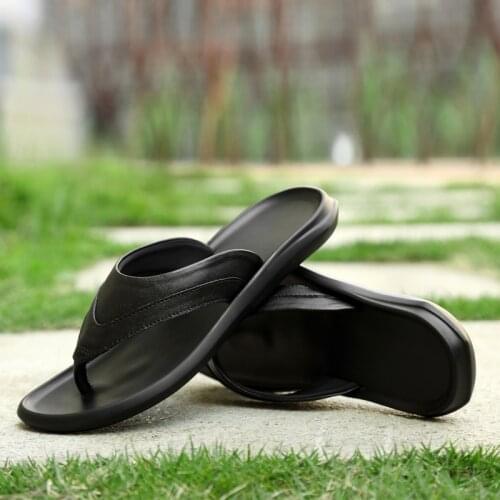Slippers Chancla Hombre Terlik Slapi Thick Sole Slippers Teenslippers Soft Flip Flops Mens Summer Slipper Rubber Home