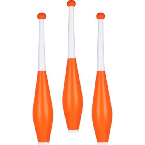 Outdoor Portable Fitness Tool Juggling Clubs Professional Circus Toys Performing Props Jugglers Hand Toss Pins Czech Sticks 3Pcs