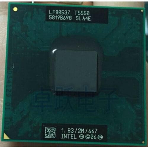 Intel Laptop CPU T5550 Core 2 Duo Processor SLA4E 1.83GHz/2M/667 Free shipping