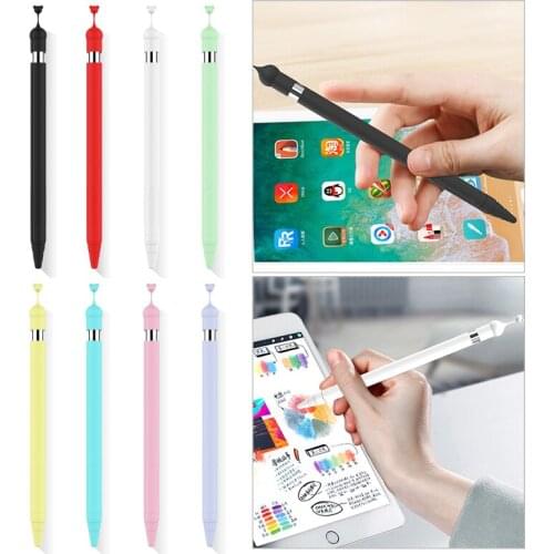 Silicone Sleeve Cap Tip Cover Holder Tablet Touch Pen Stylus Pouch Sleeve For Apple Pencil 1 Protection Pen Case For ApplePencil