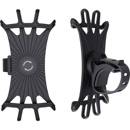 Silicone Bike Phone Holder Motocycle Bicycle Handlebar Mount GPS Holder For Phone Mobile Stand For iPhone12 XR 8 7 XS
