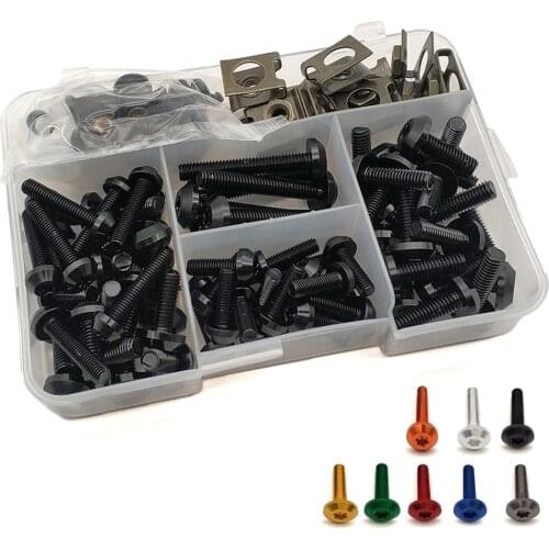For Yamaha MT01 MT03 MT25 mt 125 01 03 25 TMAX 500 530 Universal Motorcycle Fairing Bolts Nuts Kit Body Fastener Clips Screw