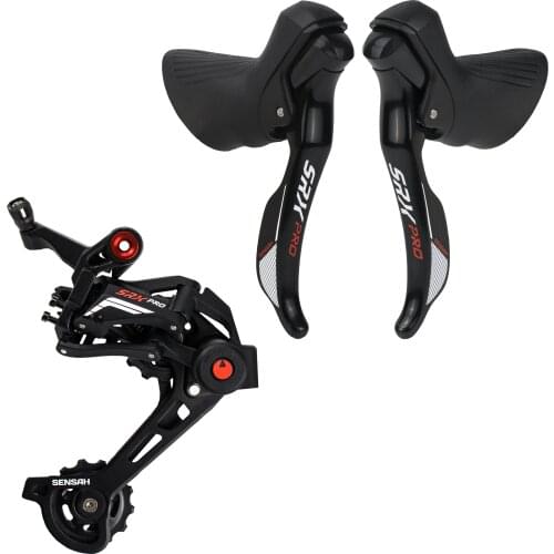 Bicycle Derailleur SENSAH 1X11 Speed 11s Shifter Rear Derailleurs, Cassette Road Gravel Bike Groupset Bicycle Shifter Chains