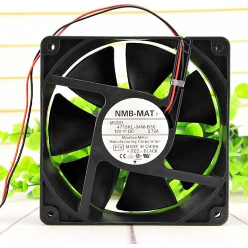 For NMB 12CM cooling fan 4715KL-04W-B30 12V 0.72A 12038 120*120*38mm
