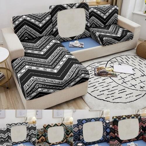 Vintage Stretch Sofa Seat Cushion Cover Couch Slipcover 3D Simple Geometric Slipcover Armchair Cover for Living Room Ddecoration