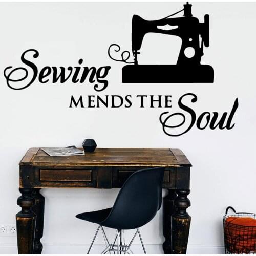 Diy sewing soul Waterproof Wall Stickers Wall Art Decor for Living Room Company School Office Decoration Mural Poster