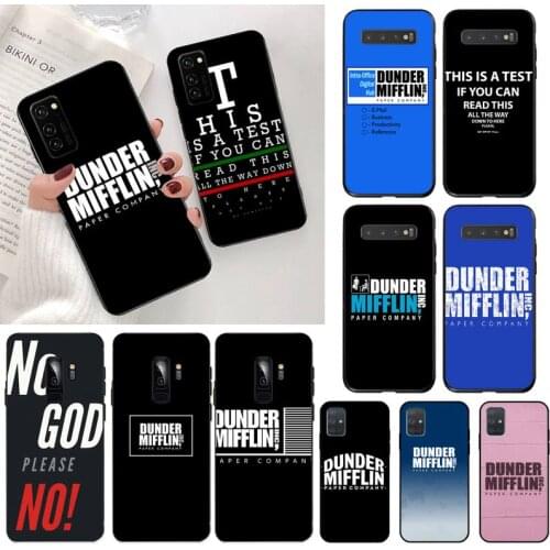 YJZFDYRM the office dunder mifflin Shell Phone Case for Samsung S20 plus Ultra S6 S7 edge S8 S9 plus S10 5G lite 2020