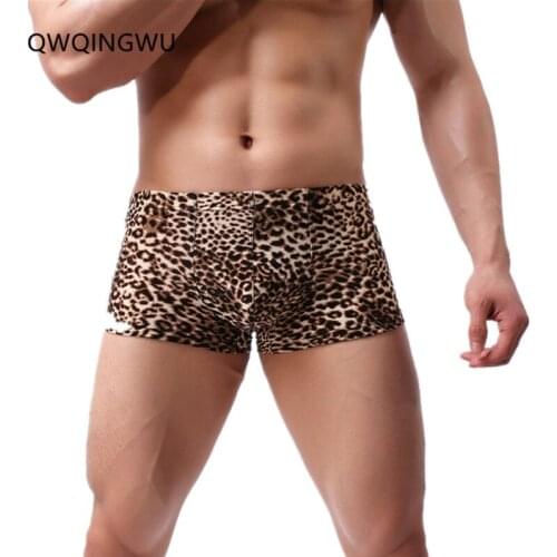 Sexy Men Boxer Leopard Soft Breathable Underwear Male Comfortable Panties Underpants Cueca Boxer Shorts Homme For Men Boxers