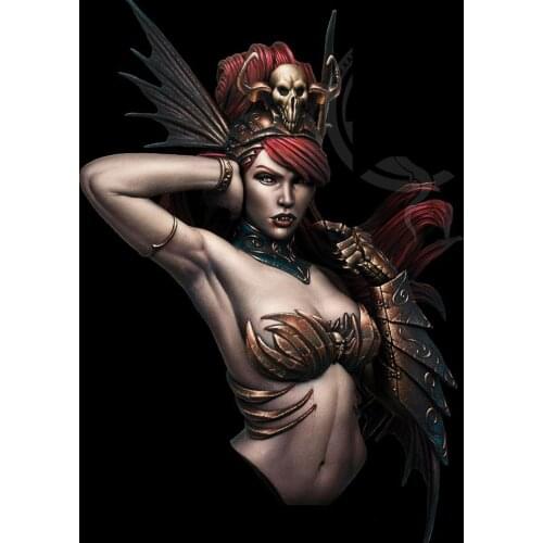 1/10 Lady zombie fantasy bust toy Resin Model Miniature resin figure Unassembly Unpainted