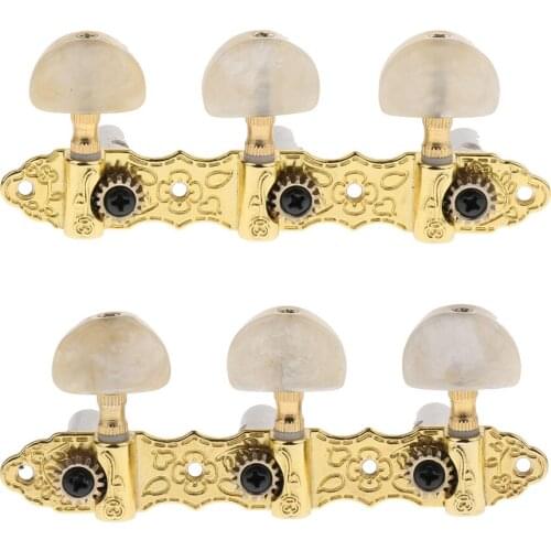 2 Pcs Classical Guitar Tuning Pegs Tuners Machine Heads For 6 String Guitar