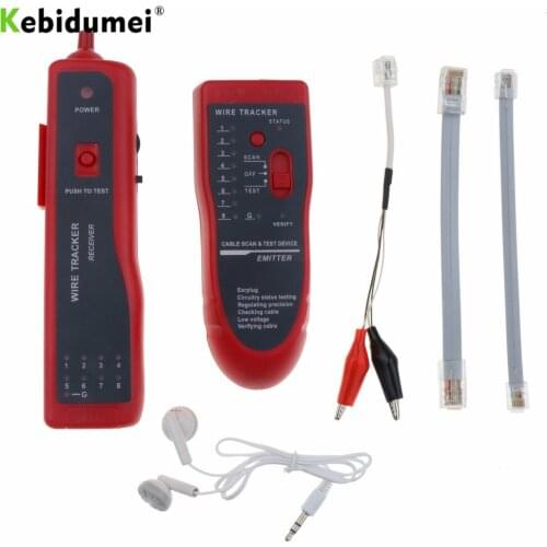 2016 Cat5/6 RJ45 Ethernet LAN Network Cable Tester Detector RJ11 Phone Telephone Wire Tracker Tracer Diagnose Tone Line Finder