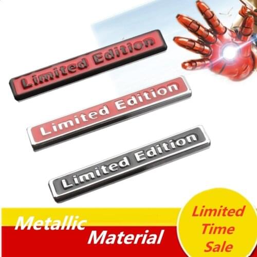 3D Metal Chrome Limited Edition Auto Car Sticker Badge Decal Motorcycle Stickers Emblem for nmax fz6 piaggio mp3 tmax 500 pcx125