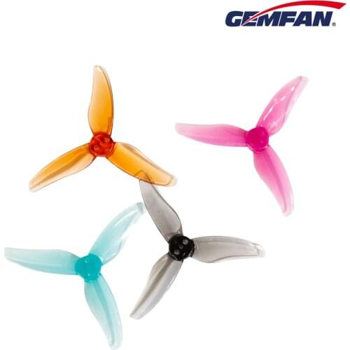 4Pairs Gemfan 2512 2.5Inch 3-Blade Light Smooth Durable Propeller 1.5/2mm for 1103 1104 RC FPV Racing Freestyle Toothpick Drone