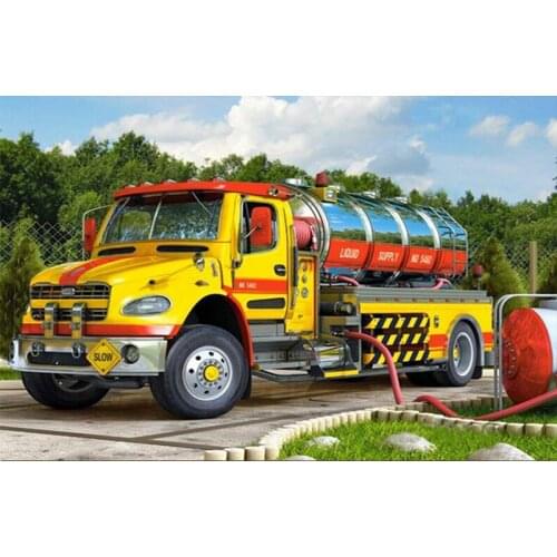 5d Diy Diamond Painting Fire truck pictures of Rhinestones 3d Diamond Embroidery Sale Diamond Mosaic Decor Art Handicraft TY117