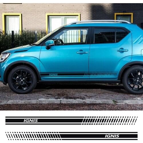 Car Long Side Stripes Stickers Vinyl Film Auto Decoration Decals For Suzuki Ignis DIY Automobiles Styling Car Tuning Accessories