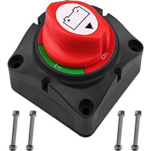 DC 12V/48V Car RV Boat Marine Battery Selector Isolator Disconnect Switch Rotary Cut