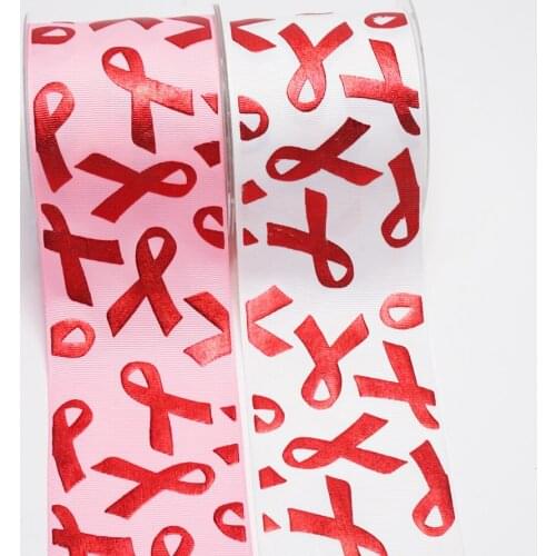 Designer custom ribbon 3 inch 75 mm printed holographic ribbon foil ribbon 50 yard J3101976