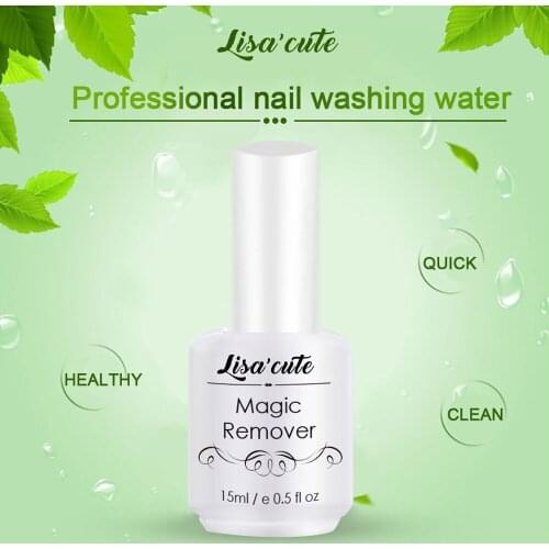 Nail Gel Polish Magic Remover Manicure Fast Clean Within 2-3 MINS UV Gel Nail Polish Varnishes Remove Base Top Coat Lisa'Cute